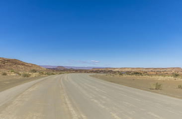 Beautiful roads in the Karas region, Namibia.