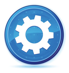 Process icon midnight blue prime round button