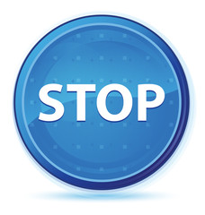 Stop midnight blue prime round button