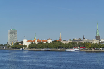 Fototapeta premium view of riga
