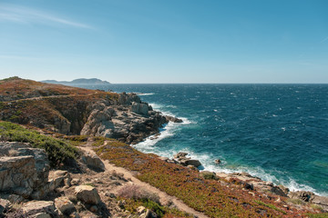 Coastal path neat Lumio in Corsica