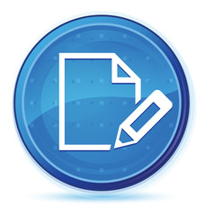 Obraz premium Edit document icon midnight blue prime round button