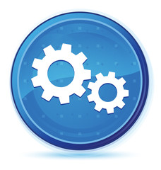 Process icon midnight blue prime round button