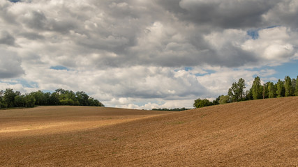 Naklejka premium Terre et nuages 01