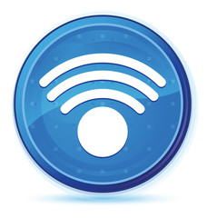 Wifi icon midnight blue prime round button