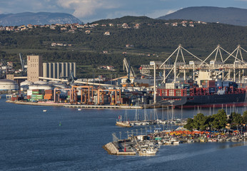 Marine and port in Koper, Slovenia