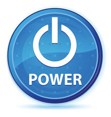 Power midnight blue prime round button