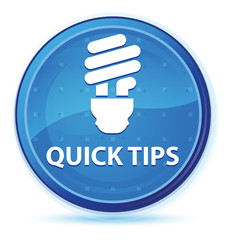 Quick tips (bulb icon) midnight blue prime round button