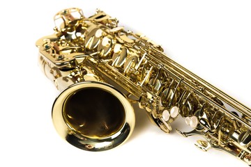 Single Saxophone Close-up