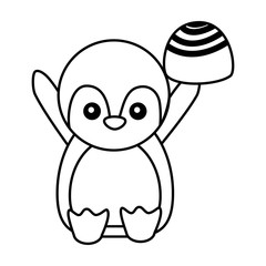 cute penguin chocolate sweet bonbon