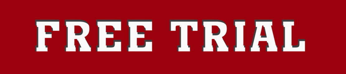 FREE TRIAL Post stamp banner