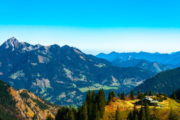 The joy of autumn colors in the Bavarian mountains.