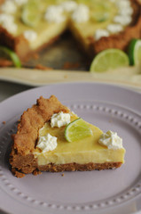 slice of lemon pie