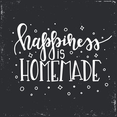 Hand drawn typography poster. Conceptual handwritten phrase Home and Family T shirt hand lettered calligraphic design. Inspirational vector