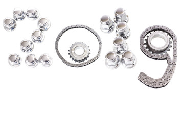 The concept of the new year, two thousand nineteen.