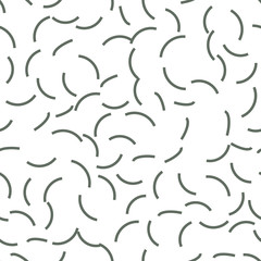 Different curved lines. Seamless vector EPS 10. Flat geometric pattern texture. Multicolor abstract background for print and textile