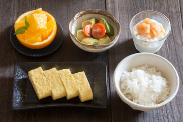 卵焼きのご飯セット