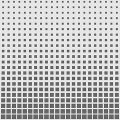 Square halftone pattern vector. Monochrome geometric abstract background.