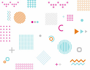 Hipster abstract pattern. Geometric forms, line, shapes background.
