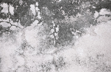 Old aged gray cement textured with dust. Grunge, abstract background.