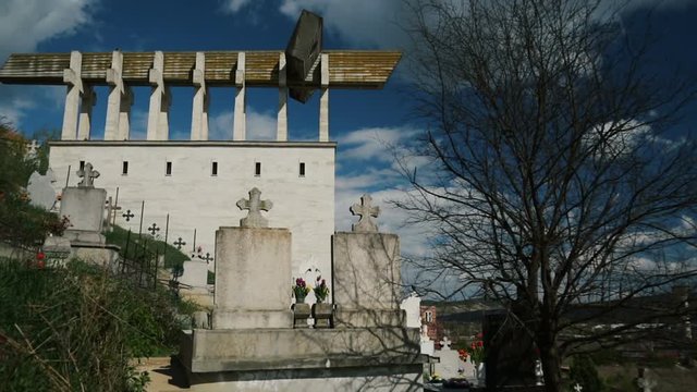 The "Calvarul Aiudului" Memorial is a modern monument 
in remembrance of the suffering and deaths during the Communist regime of Romania.