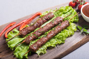 Shish kebab or lula-kebab