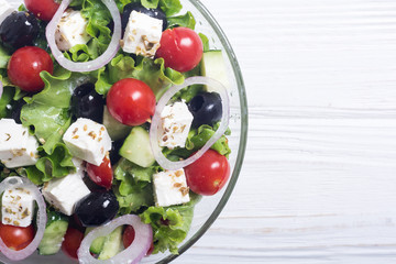 Fresh vegetables greek salad