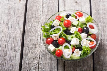 Fresh vegetables greek salad