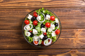 Fresh vegetables greek salad