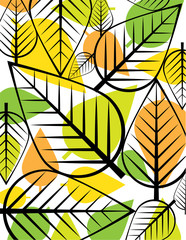 Leaf Abstract Layers Background