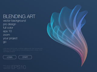 Futuristic user interface. UI Technology background vector