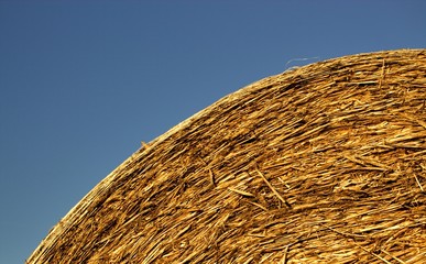 hay bale macro background
