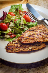 Garden Salad Grilled Salmon