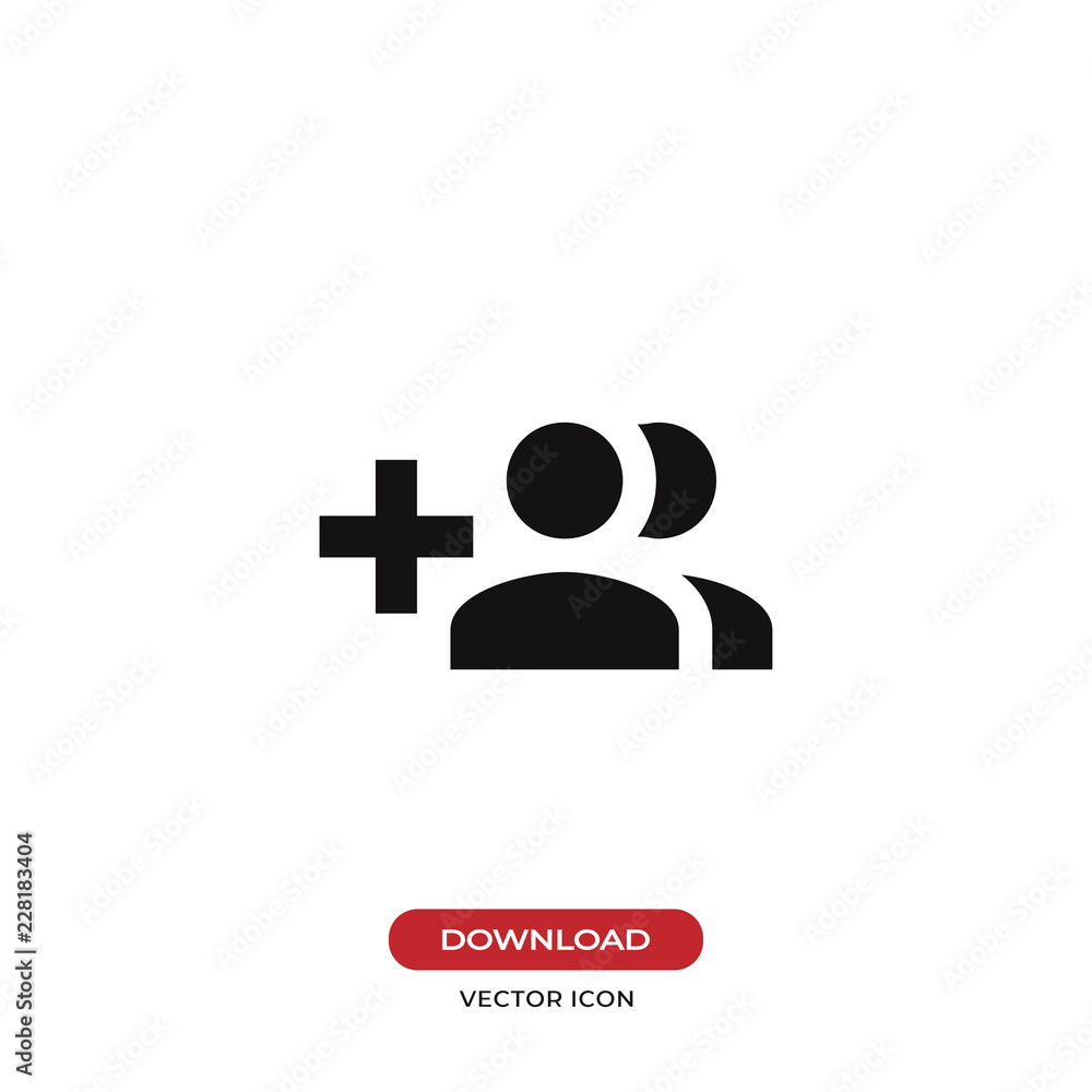 Aufkleber create group button vector icon