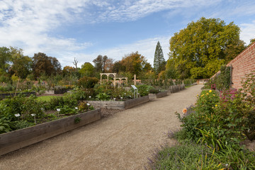 Küchengarten im Schloßpark Eutin im Herbst
