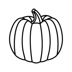 fresh pumpkin on white background