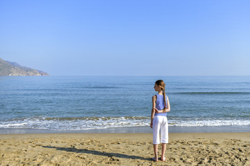 girl on the beach