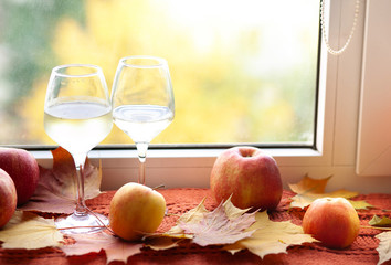 autumn background of free space and autumn time