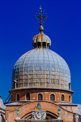 Fototapeta na wymiar Dome of St Mark's Basilica in Venice, Italy