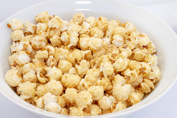 Bowl of sweet popcorn