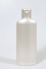 white shampoo bottle