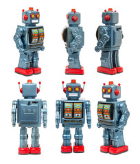 Vintage tin robot toy