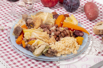 Traditional cozido portuguese stew