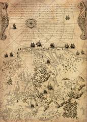 Old vintage fantasy map   © Yurii Andreichyn