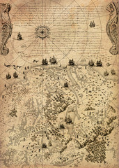 Old vintage fantasy map   © Yurii Andreichyn