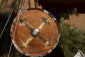 Round medieval shield