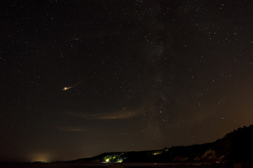 The Milky Way Galaxy one summer night.