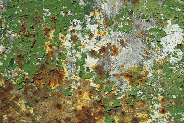 close-up image of metal painted texture