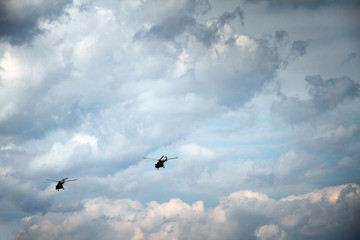 Russian military helicopter
