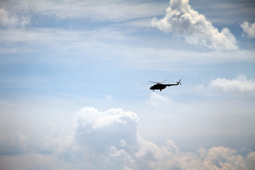 Russian military helicopter